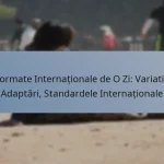 Formate Internaționale de O Zi: Variatii, Adaptări, Standardele Internaționale