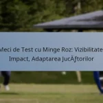 Meci de Test cu Minge Roz: Vizibilitate, Impact, Adaptarea Jucătorilor