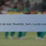 Meci de test: Rivalități, Serii, Locații iconice