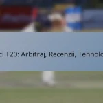 Meci T20: Arbitraj, Recenzii, Tehnologie