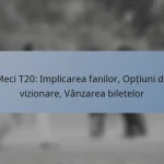 Meci T20: Implicarea fanilor, Opțiuni de vizionare, Vânzarea biletelor