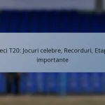 Meci T20: Jocuri celebre, Recorduri, Etape importante