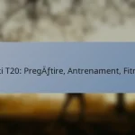 Meci T20: Pregătire, Antrenament, Fitness