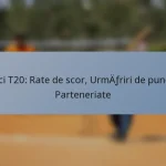 Meci T20: Rate de scor, Urmăriri de puncte, Parteneriate