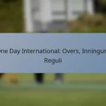 One Day International: Overs, Inninguri, Reguli