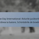 One Day International: Rolurile jucătorilor, Ordinea la batere, Schimbările de bowling