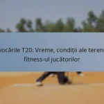 Provocările T20: Vreme, condiții ale terenului, fitness-ul jucătorilor