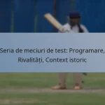 Seria de meciuri de test: Programare, Rivalități, Context istoric