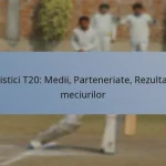 Statistici T20: Medii, Parteneriate, Rezultatele meciurilor