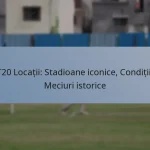 T20 Locații: Stadioane iconice, Condiții, Meciuri istorice